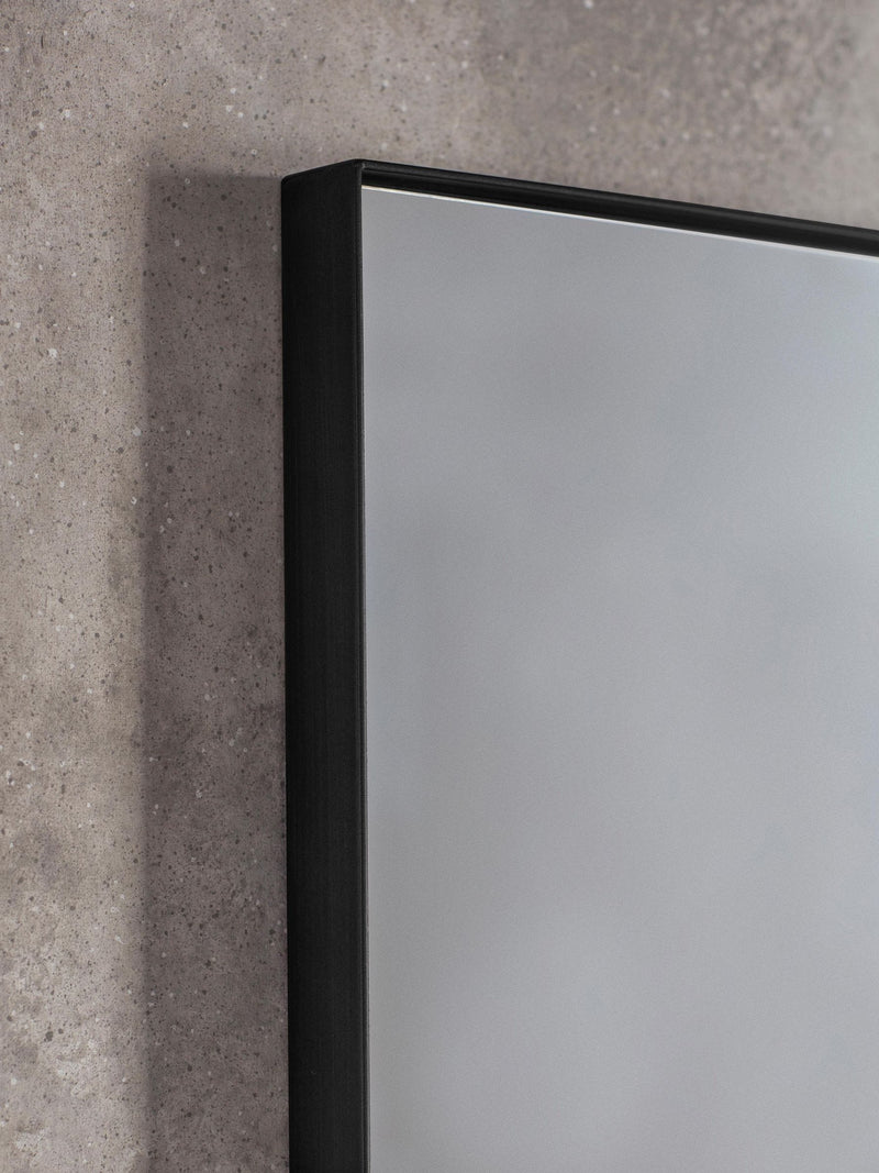 Gallery Home black Macey rectangle mirror, UK version