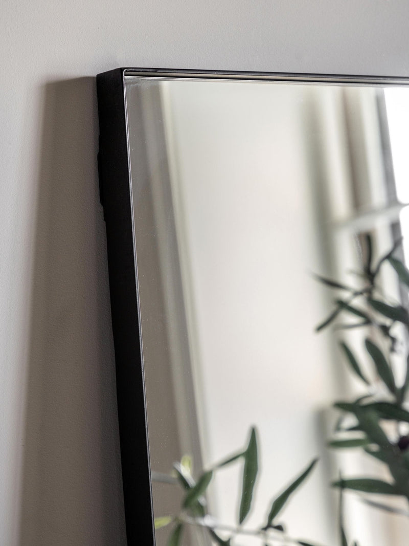Gallery Home black Macey rectangle mirror, UK version
