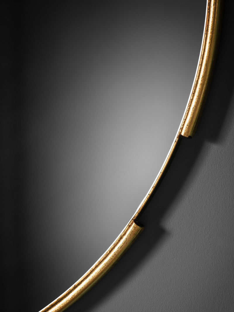 Gallery Home Gold Leon round mirror 80cm, UK version