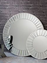 Next Gallery Home Silver Hooper Round Mirror- Buy online at McGrocer