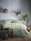 Matteo Fusion Green duvet cover and pillowcase set - British product
