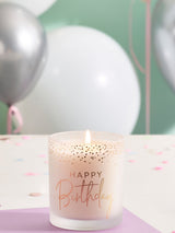 Next Multi Happy Birthday Balloon Candle White Jasmine Birthday Candle 10cm- Buy online at McGrocer