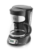 Next Swan Black Programmable Coffee Machine 0.75 Litre- Buy online at McGrocer