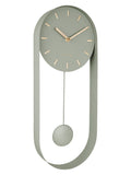 Karlsson Green Charm pendulum wall clock with golden details - British product