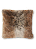 Laura Ashley Brown Chocolate Hexham faux fur cushion - British product