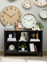 Next Laura Ashley Black Henshaw Low Bookcase- Buy online at McGrocer
