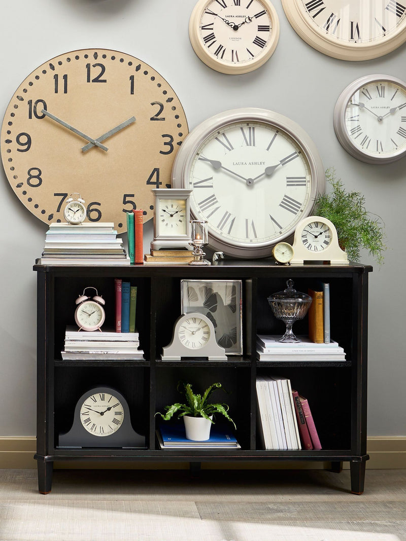 Laura Ashley Black Henshaw Low Bookcase, imported from the UK