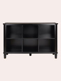 Laura Ashley Black Henshaw Low Bookcase, imported from the UK