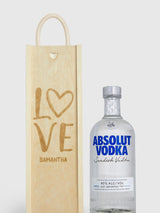 Next Absolut Vodka Personalised with Love Gift Box - Vodka Gift Set- Buy online at McGrocer