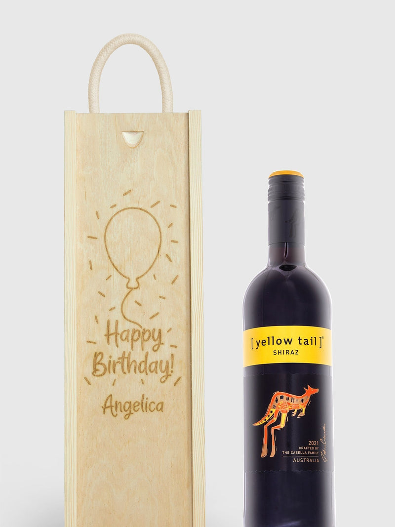 Gifted Drinks personalised red wine gift box, imported from the UK