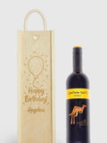 Gifted Drinks personalised red wine gift box, imported from the UK