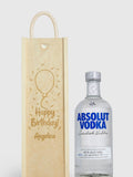Absolut Vodka personalised happy birthday gift box, imported from the UK