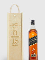 Next Johnnie Walker Black Label Scotch Whisky Personalised Anniversary Gift Box- Buy online at McGrocer