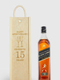 Johnnie Walker Black Label Scotch whisky personalised gift box, imported from the UK