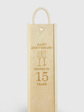 Bombay Sapphire gin personalised anniversary gift box, imported from the UK
