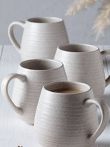 Next Kya Stoneware Coffee Mugs Set of 4 10cm Height- Buy online at McGrocer