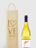 Gifted Drinks personalised white wine gift box, imported from the UK
