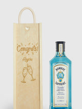 Next Bombay Sapphire Personalised Congratulations Gin Gift Box- Buy online at McGrocer