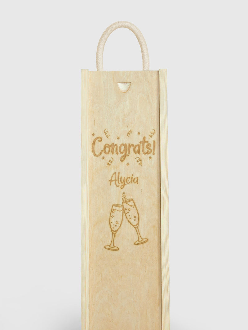 Bombay Sapphire personalised congratulations gin gift box - British product
