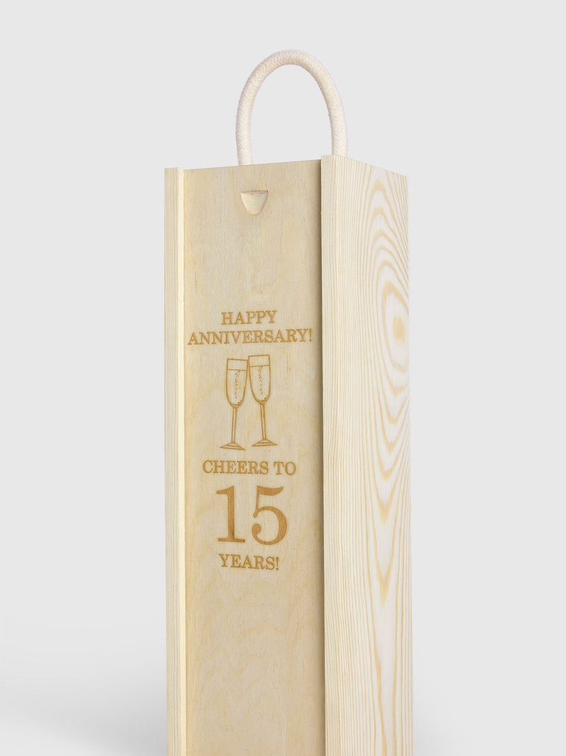 Gifted Drinks white wine anniversary gift box, imported from the UK
