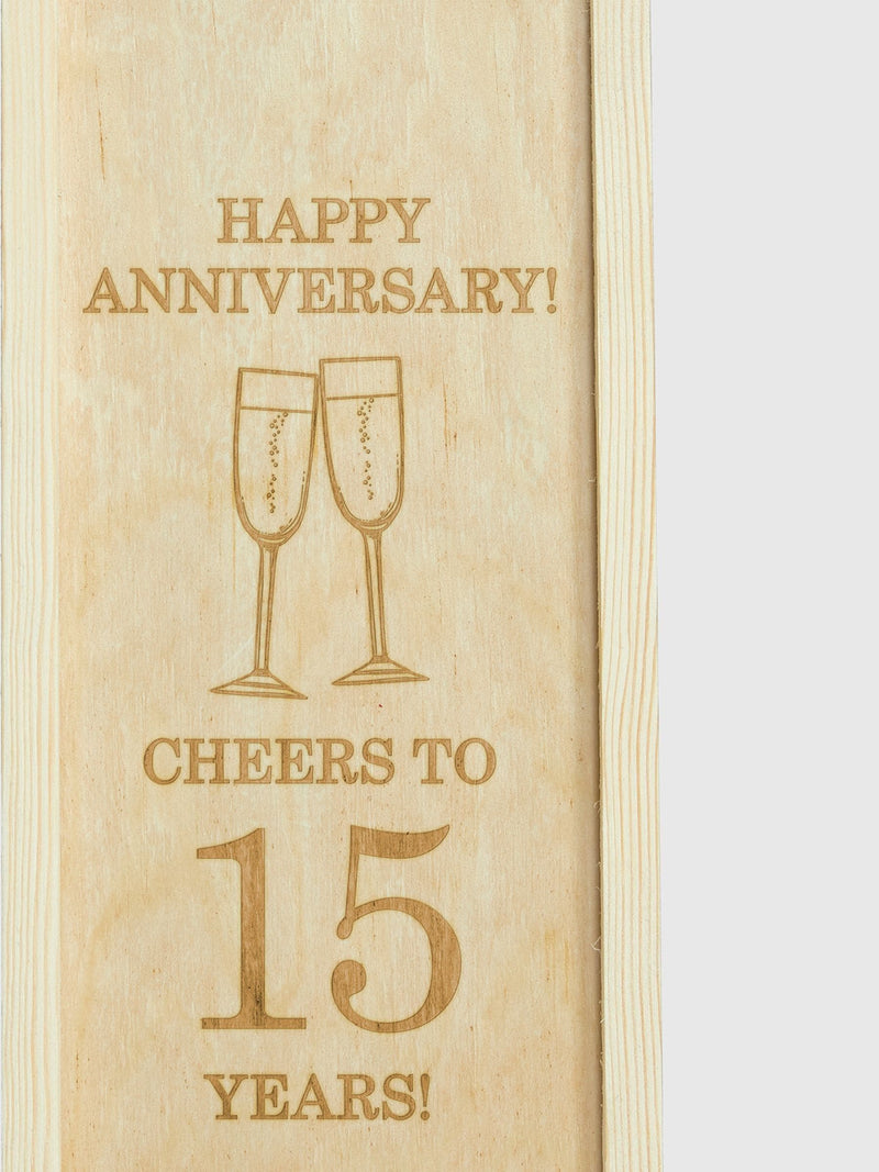 Gifted Drinks white wine anniversary gift box, imported from the UK