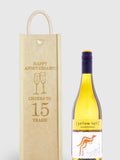 Gifted Drinks white wine anniversary gift box, imported from the UK