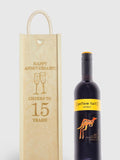 Gifted Drinks anniversary gift box with red wine, imported from the UK