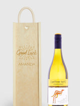 Next Gifted Drinks Personalised Good Luck Gift Box with White Wine- Buy online at McGrocer