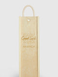 Gifted Drinks personalised good luck red wine gift box, imported from the UK