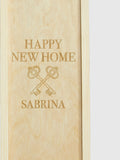 Bombay Sapphire gin personalised new home gift box, imported from the UK