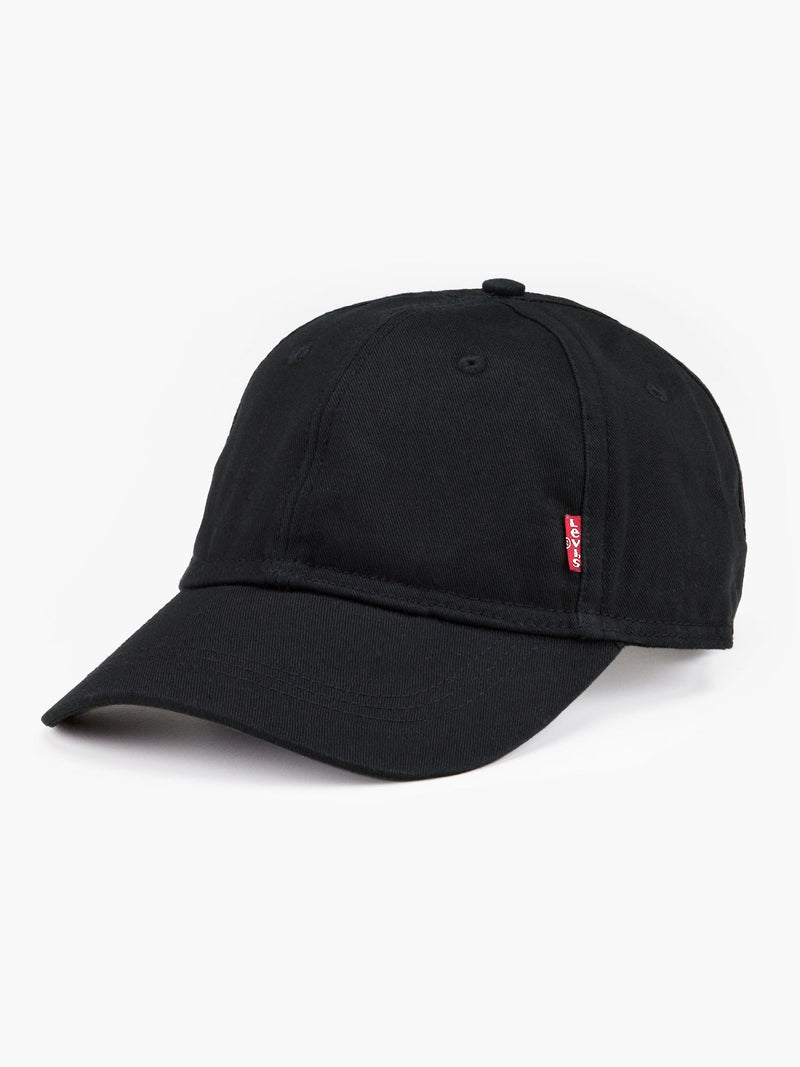 Levi's black red cotton tab cap, UK version