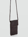 Mango brown leather small cross body bag, imported from the UK