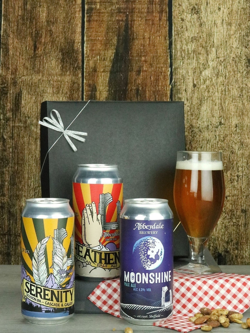 Abbeydale Brewery ales gift set 3x 440ml cans, UK version