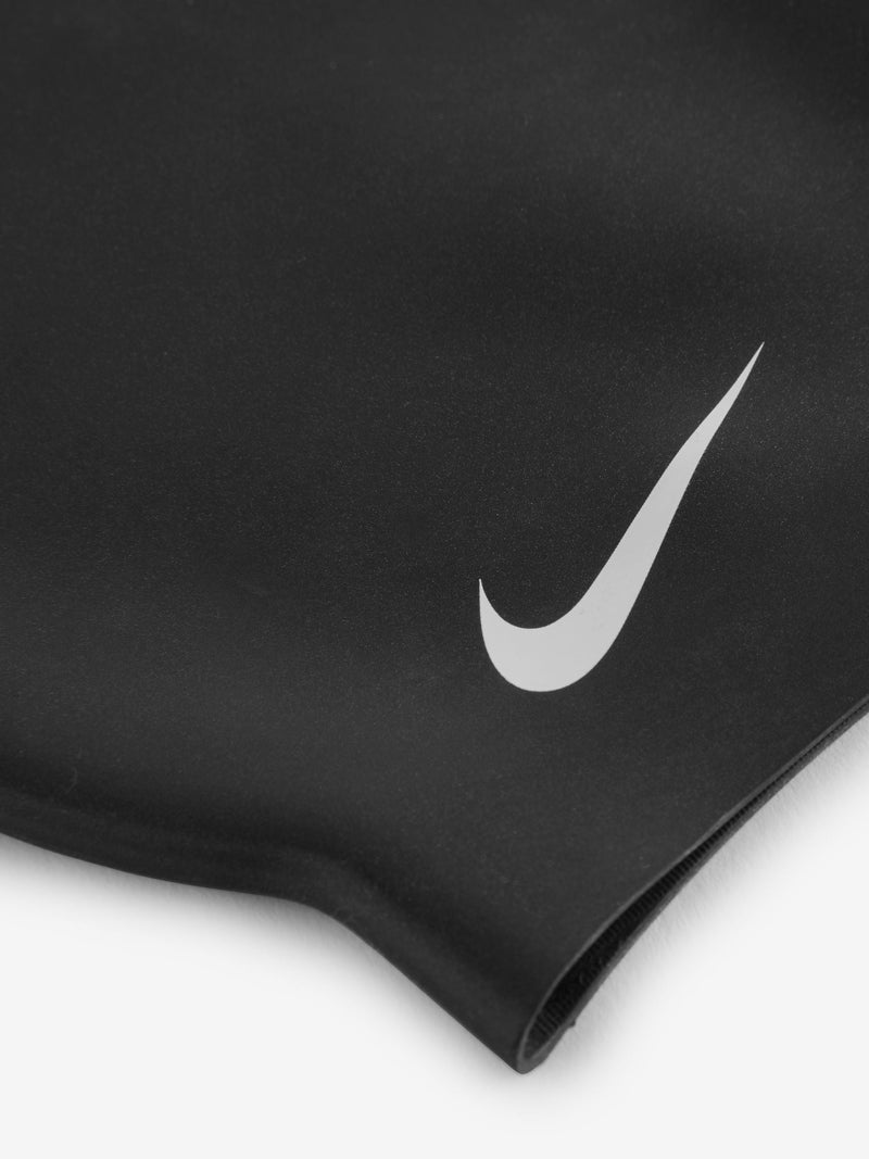 Nike swimming cap black solid silicone, UK version