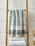 sage green polka dot hand towels set of 2, UK version
