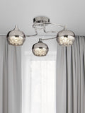 Searchlight flush ceiling light Freya rose chrome - British product