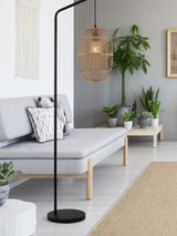 Next Searchlight Black Noah Floor Lamp- Buy online at McGrocer