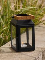 Next Black Bronx Metal Mini Lantern Candle Holder 15cm- Buy online at McGrocer
