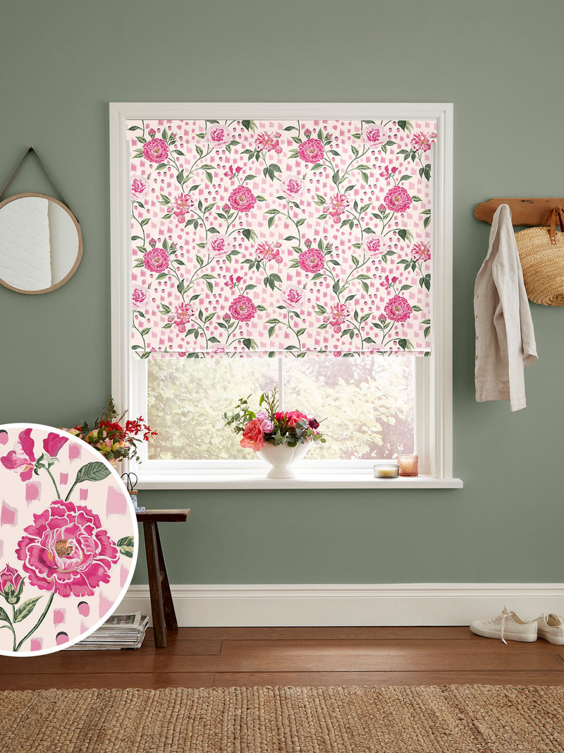 Cath Kidston Pink Tea Rose Roman blind, UK version
