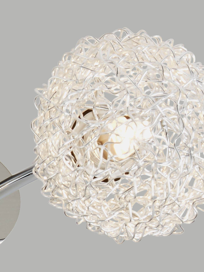 Searchlight Chrome ceiling flush light 5 lights (British brand)