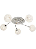 Searchlight Chrome ceiling flush light 5 lights (British brand)