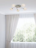 Searchlight Chrome ceiling flush light 5 lights (British brand)