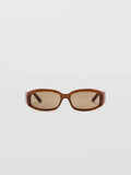 Mango brown geometric wide temple sunglasses, UK version