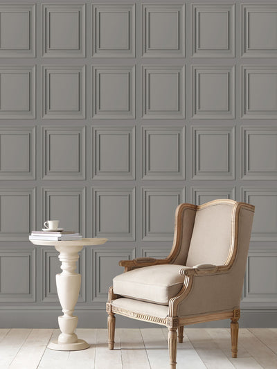 Next Laura Ashley Pale Steel Redbrook Wallpaper 10m- Buy online at McGrocer