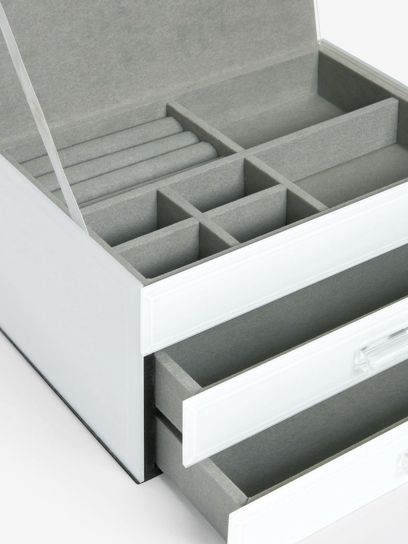 White Sloane jewellery box (British brand)