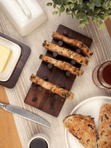 Next Artisan Street Brown Acacia Wooden Toast Rack- Buy online at McGrocer