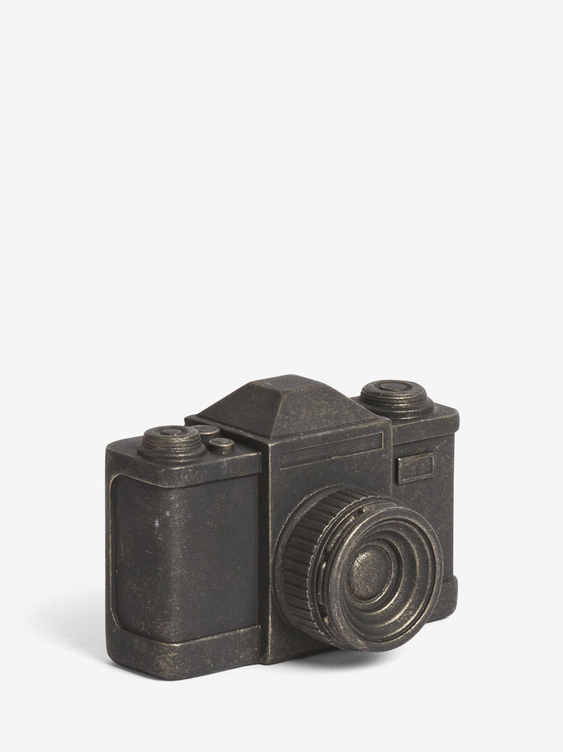 Bronze black camera ornament 10cm - British product