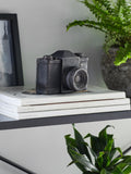 Bronze black camera ornament 10cm - British product