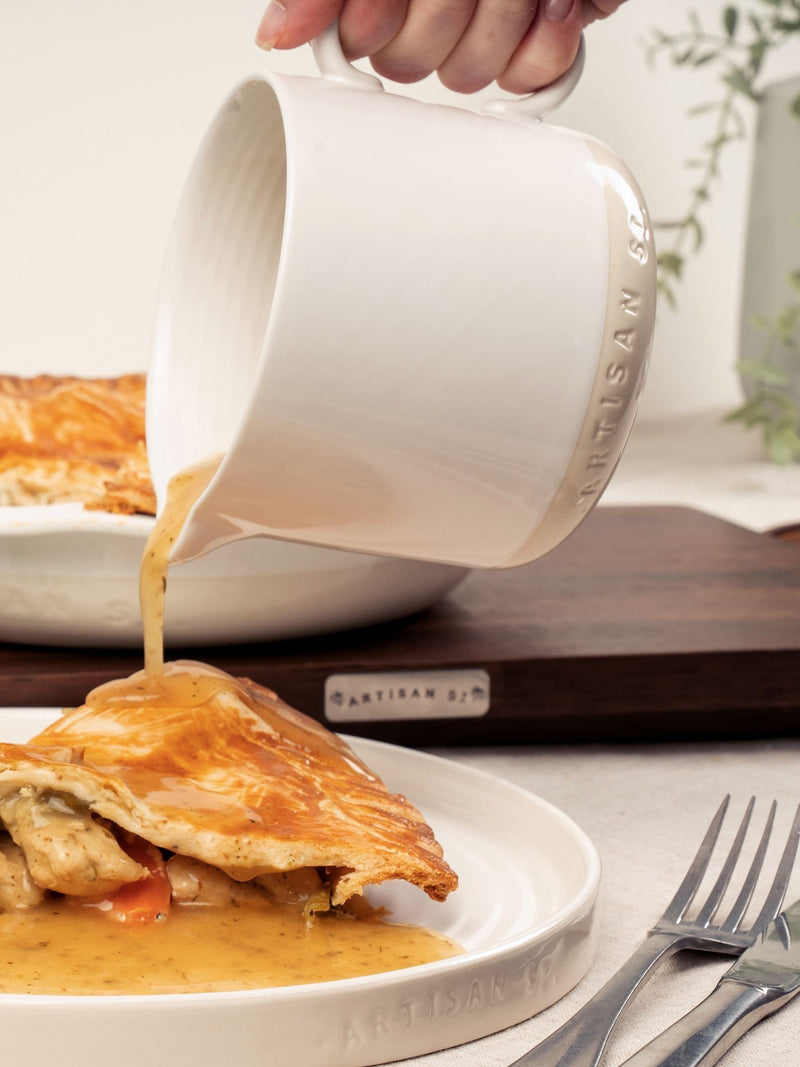 Artisan Street white large sauce jug - British product