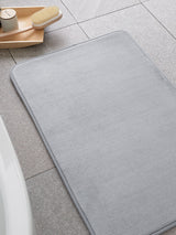 Next Catherine Lansfield Silver Anti-Bacterial Memory Foam Bath Mat 50x80cm- Buy online at McGrocer